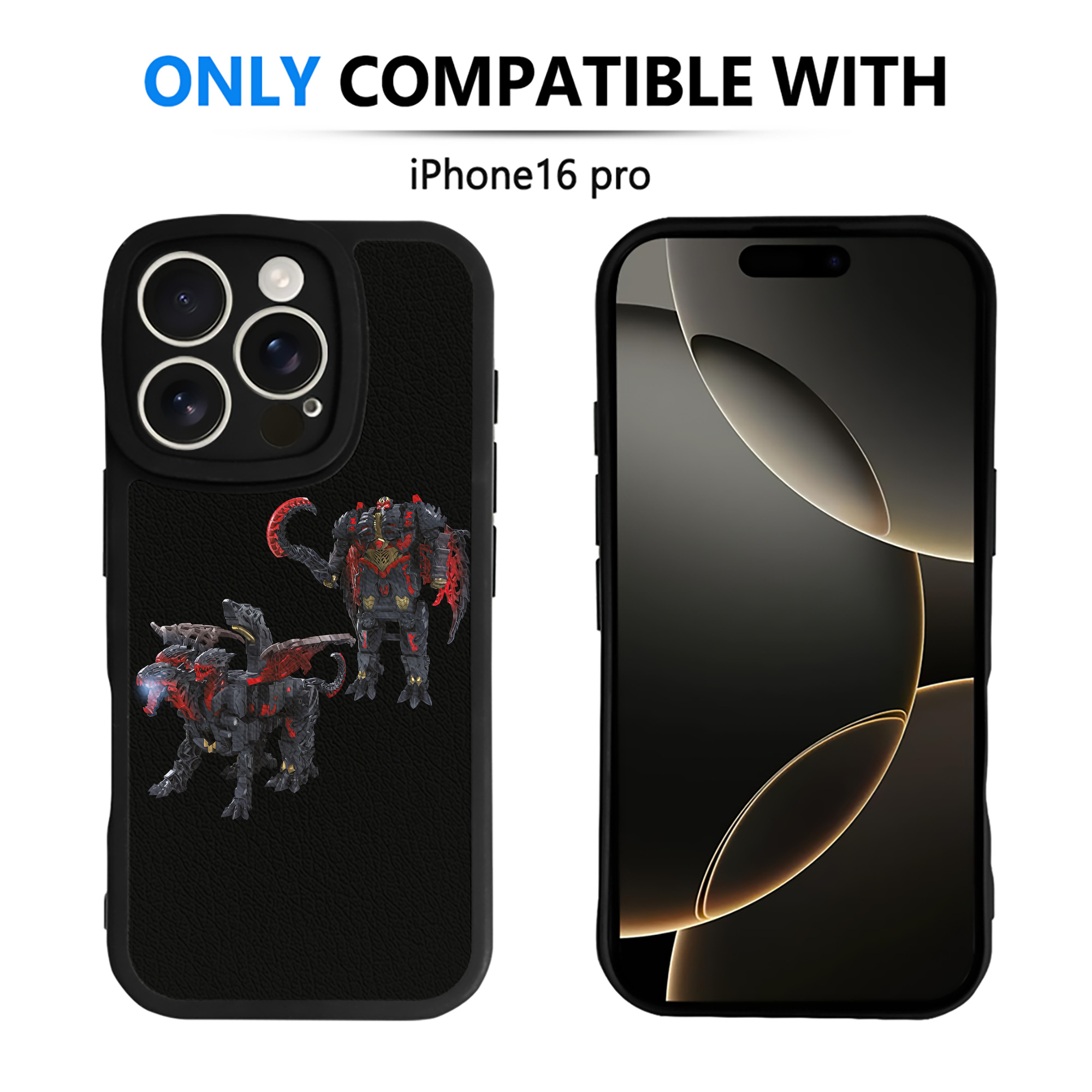 （画像用） Transformers トランスフォーマー 【iPhone 16シリーズ対応】シリコンスマホケース（レザー調） 材質：シリコン